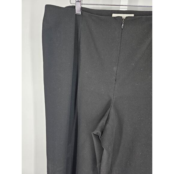 Smooth Women's Black Hidden Zipper Front Pull-On Straight Leg Pant Size 16W - Picture 2 of 4